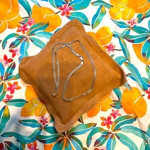 Sterling silver flat link “19